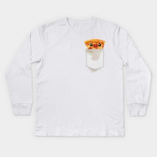 Pizza Pocket Kids Long Sleeve T-Shirt